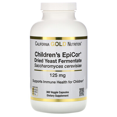 California Gold Nutrition Children's Epicor, 125 мг, 360 растительных капсул