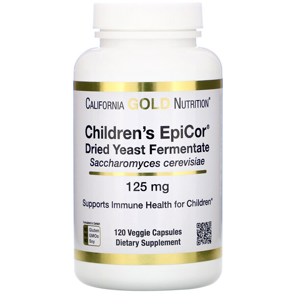 California Gold Nutrition, Children's Epicor, 125Β ΠΌΠ³, 120Β ΡΠ°ΡΡΠΈΡΠ΅Π»ΡΠ½ΡΡ
ΠΊΠ°ΠΏΡΡΠ»