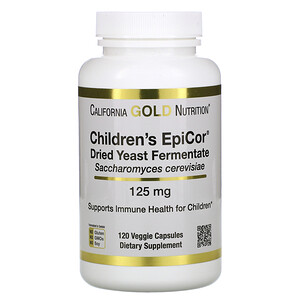 Отзывы о California Gold Nutrition, Children's Epicor, 125 mg, 120 Veggie Capsules