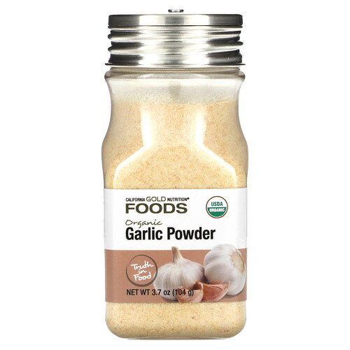 California Gold Nutrition, Foods, Ajo orgánico en polvo, 104 g (3,7 oz)