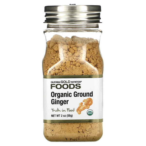 California Gold Nutrition‏, Organic Ground Ginger, 2 oz (56 g)