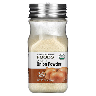 California Gold Nutrition, Foods, Oignon biologique en poudre, 70 g