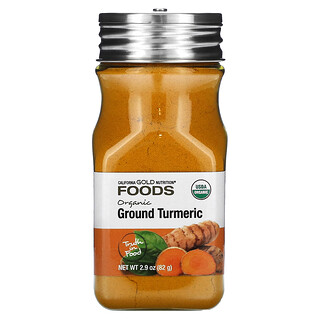 California Gold Nutrition, Foods, Curcuma biologica, Macinata, 82 g