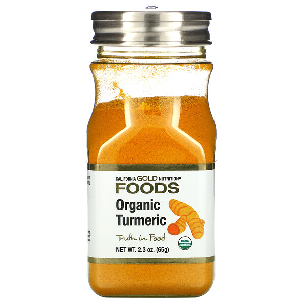 California Gold Nutrition‏, כורכום אורגני, 65 גרם (2.3 אונקיות)