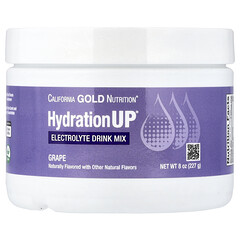 HydrationUP®, суміш для приготування електролітів із кальцієм, калієм, вітамінами C та E, виноград, 227 г