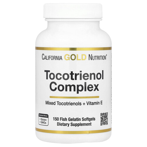 California Gold Nutrition トコトリエノール コンプレックス ウィズ ビタミンE フィッシュゼラチンソフトジェル150粒