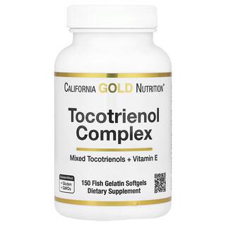 California Gold Nutrition, комплекс токотриенолов с витамином E, 150 капсул из рыбьего желатина