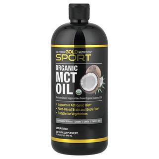 California Gold Nutrition, Sport, Huile TCM biologique, 946 ml