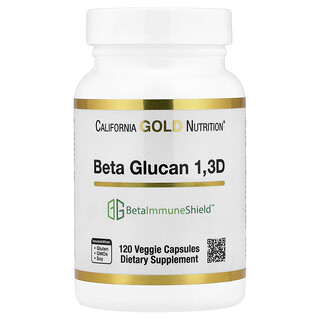 California Gold Nutrition, Beta Glucan from Algae 1,3D, 120 Veggie Capsules (125 mg Per Capsule)