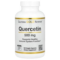 California Gold Nutrition, Quercetin, 500 mg, 180 Kapsul Sayuran
