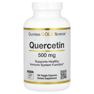 California Gold Nutrition, Quercetine, 500 mg, 180 vegetarische capsules