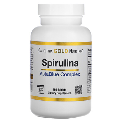 

California Gold Nutrition Spirulina AstaBlue Complex 180 Tablets