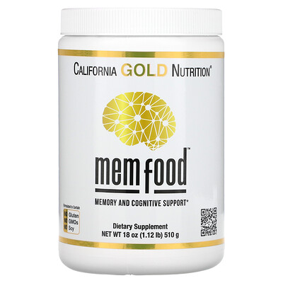 

California Gold Nutrition, MEM Food, Memory & Cognitive Support, 1.12 lb (510 g)