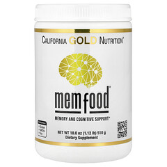 MEM Food®, добавка для підтримки пам’яті й когнітивних функцій із сумішшю MEM, L-серином, органічним їжовиком гребінчастим і порошком із соку лохини, 510 г (1,12 фунта)