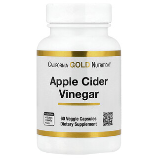 California Gold Nutrition, Vinagre de sidra de manzana, 60 cápsulas vegetales