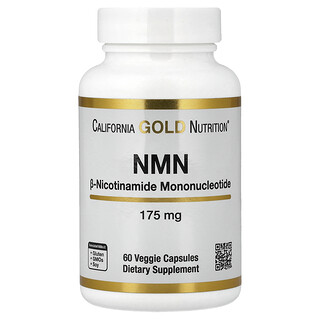 California Gold Nutrition, NMN, 175 mg, 60 capsule vegetale