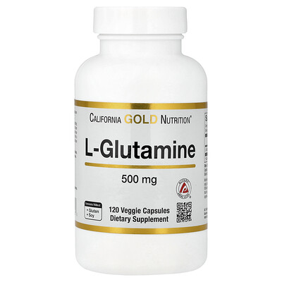 California Gold Nutrition, L-glutamina, AjiPure®, 120 cápsulas vegetales (500 mg por cápsula)