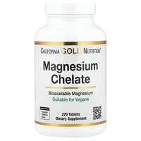California Gold Nutrition, Chelato di magnesio con calcio, 270 compresse