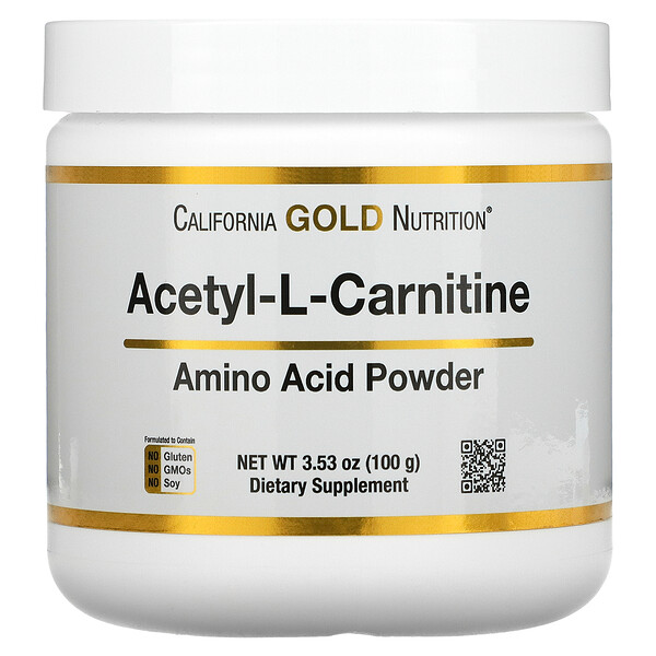 Acetyl L-Carnitine, Amino Acid Powder, 3.53 oz (100 g)