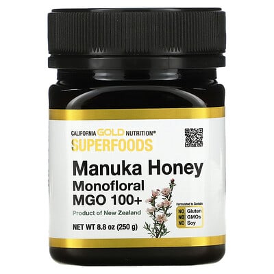 

California Gold Nutrition SUPERFOODS Manuka Honey Monofloral MGO 100+ 8.8 oz (250 g)