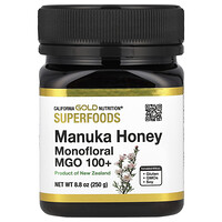 California Gold Nutrition, SUPERFOODS, Manuka Balı, Monofloral, MGO 100+, 250 g (8,8 ons)
