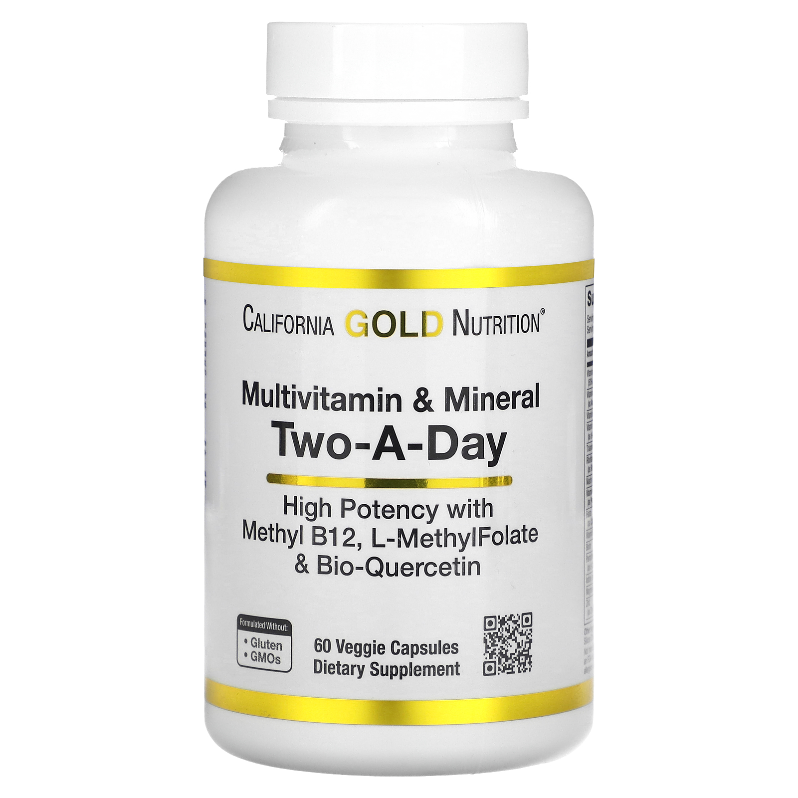California Gold Nutrition, Multivitamin and Mineral, Two-A-Day, 60 ...