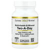 Multivitamin and Mineral with Methyl B12, Vitamin C, L-methyl folate and Quercetin, Two-A-Day, 60 Veggie Capsules