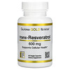 California Gold Nutrition, Trans-resveratrol, 600 mg, 60 cápsulas vegetales