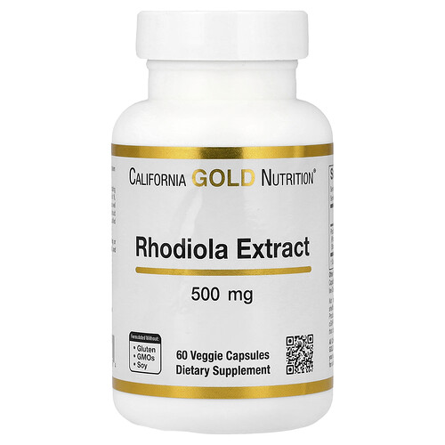 California Gold Nutrition ロディオラエキス 500mg ベジカプセル60粒