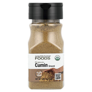 California Gold Nutrition, Foods, Organic Cumin, 2.64 oz (74 g)