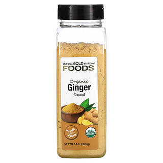 California Gold Nutrition, FOODS - 有機姜粉，14 盎司（396 克）