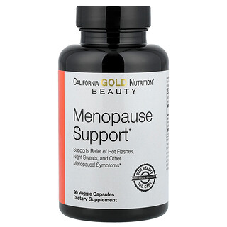 California Gold Nutrition, Schoonheid, ondersteuning bij de menopauze met Angelica gigas, Cynanchum wilfordii, Phlomis umbrosa en L-Leucine, 90 plantaardige capsules