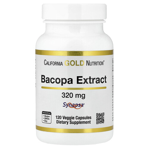 California Gold Nutrition, Bacopa Extract, Fettblattextrakt, 320 mg, 120 pflanzliche Kapseln