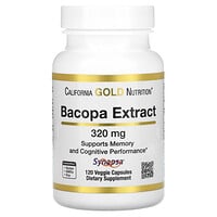 California Gold Nutrition, Extracto de bacopa, 320 mg, 120 cápsulas vegetales