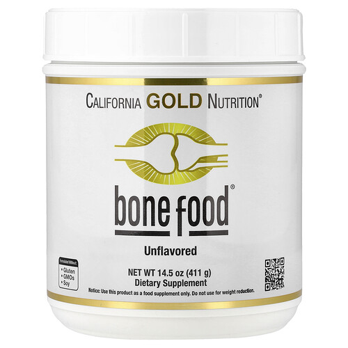 California Gold Nutrition ボーン フード コラーゲン ペプチド＆ヒアルロン酸配合 ビタミン＆ミネラル入り 無香料 411g