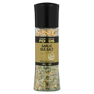 California Gold Nutrition, FOODS - Garlic Sea Salt Grinder, 9.52 oz (270 g)