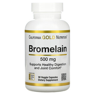 California Gold Nutrition, Bromelain, 500 mg, 90 vegetarische Kapseln