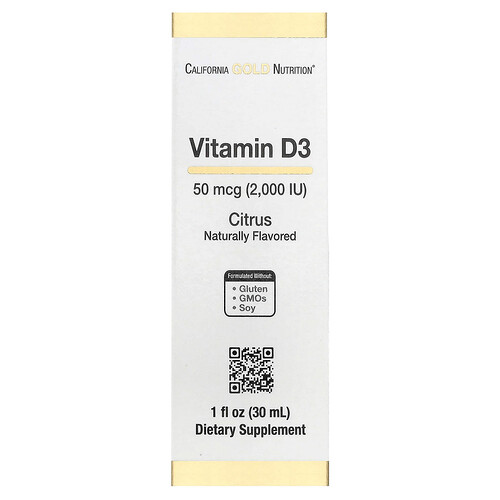 California Gold Nutrition Vitamine D3 2000 UI