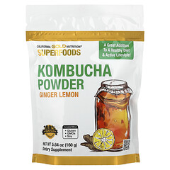 Superfoods, комбуча в порошку, імбир і лимон, 160 г