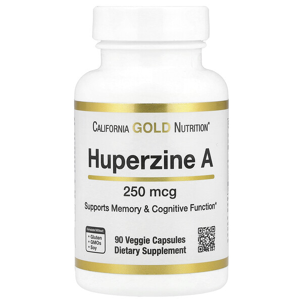 California Gold Nutrition Huperzine A, 250 mcg , 90 Veggie Capsules