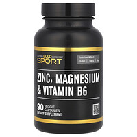 California Gold Nutrition, Sport, Zinc, Magnesium, & Vitamin B6, 90 Veggie Capsules