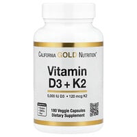 D3 + K2 (MK-7) vitamin, 180 növényi kapszula