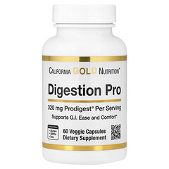 Digestion Pro з ProDigest®, рослинна суміш екстрактів артишоку та імбиру для травлення, 320 мг, 60 рослинних капсул
