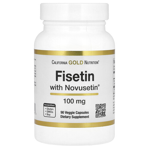 カリフォルニア ゴールド ニュートリション California Gold Nutrition, Novusetin（ノボセチン）配合フィセチン、100mg、ベジカプセル90粒