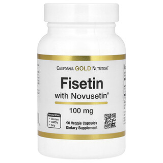 California Gold Nutrition, Fisetin met Novusetin, 100 mg, 90 Veggie Capsules