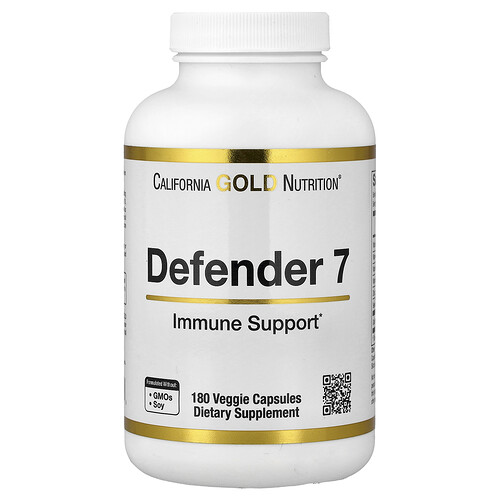 California Gold Nutrition Defender 7 免疫サポート ベジカプセル180粒