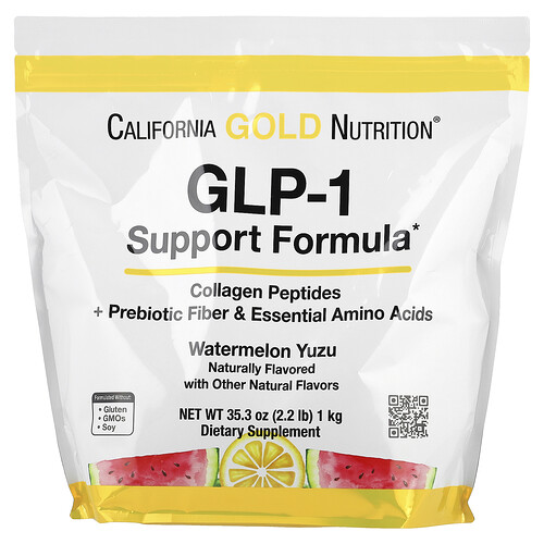 California Gold Nutrition GLP-1サポートフォーミュラ コラーゲンペプチド配合 ウォーターメロンユズ味 1kg