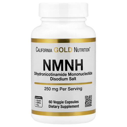 California Gold Nutrition, NMNH, 250mg, ベジカプセル60粒