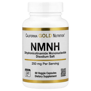 California Gold Nutrition, NMNH, 250 mg, 60 vegetarische capsules