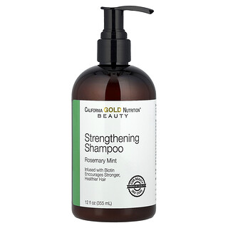 California Gold Nutrition, Beauty, Strengthening Shampoo, Biotin, Rosemary Mint, 12 fl oz (355 ml)